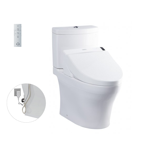 Bồn cầu hai khối kèm nắp rửa điện tử TOTO CS326DW18 - Image 3