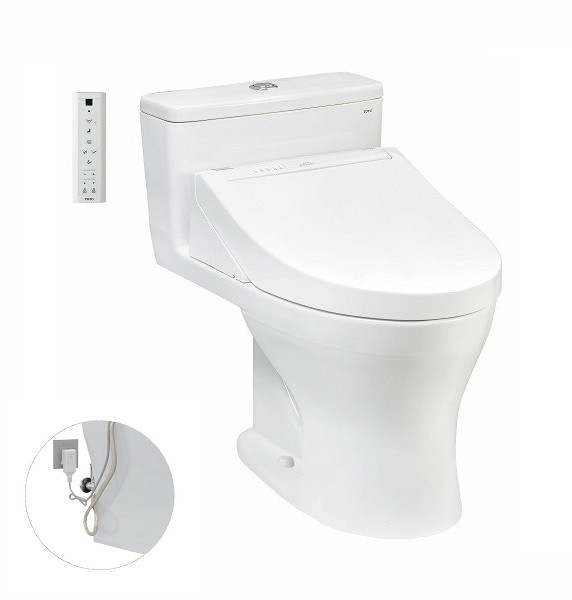 Bồn cầu hai khối kèm nắp rửa điện tử TOTO CS326DW18 - Image 5