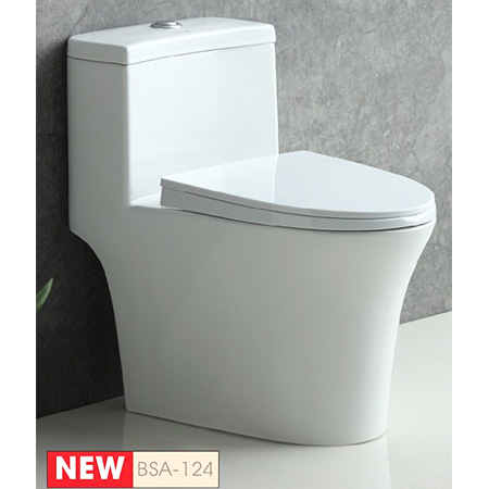 Bồn cầu két nước âm tường màu đen Basic BS-11051B - Image 5