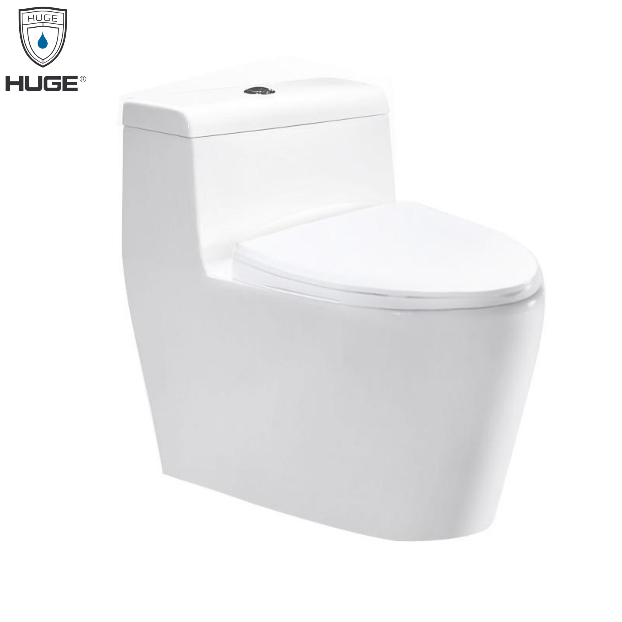 Bồn cầu liền khối ngắn nhất Huge H-BC246 (590x380x730mm) - Image 3