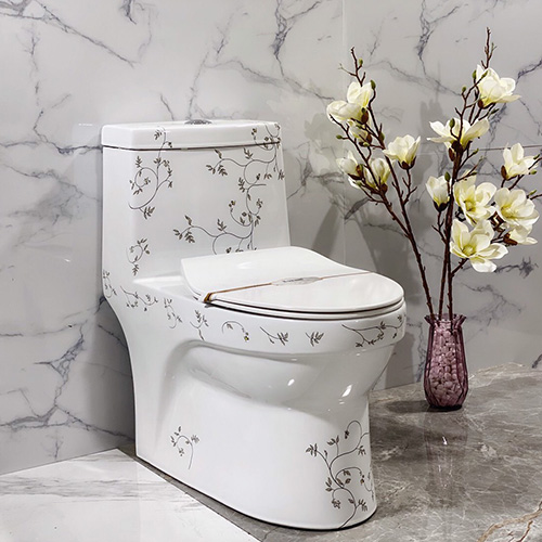 Bồn cầu mạ vàng Gia Mỹ 2864 - Image 5