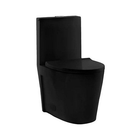 Bồn cầu màu đen viền vàng Miken MKB-8000BY - Image 3