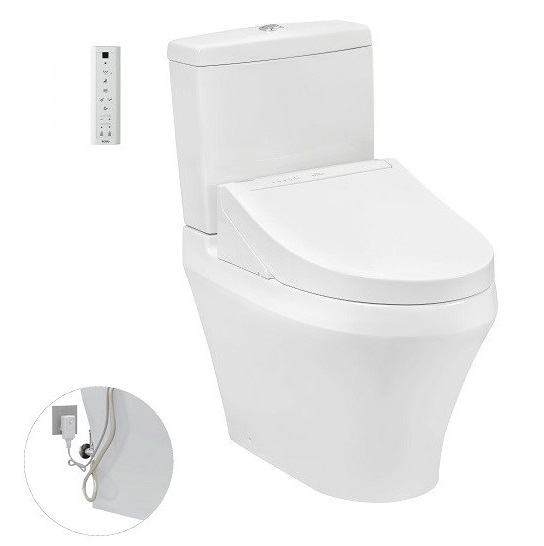 Bồn cầu một khối kết hợp nắp rửa điện tử TOTO MS889DRW16 - Image 3