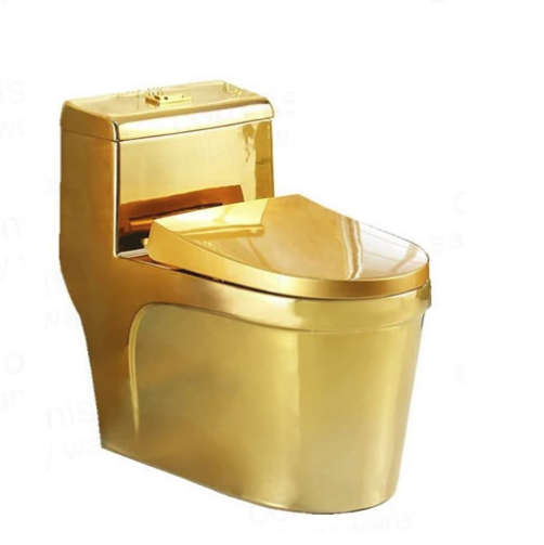 Bồn cầu nghệ thuật mạ vàng 6816 (Đặt hàng 7-10 ngày) - Image 3