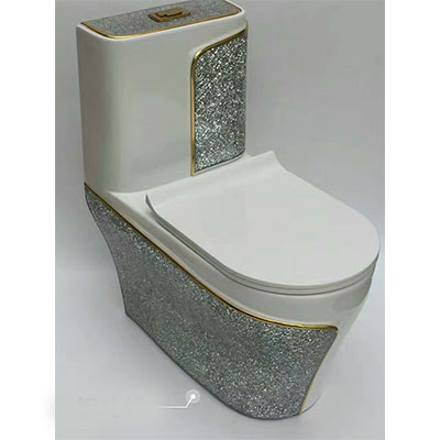 Bồn cầu nghệ thuật mạ vàng A-3966G-2 (Đặt hàng 7-10 ngày) - Image 4
