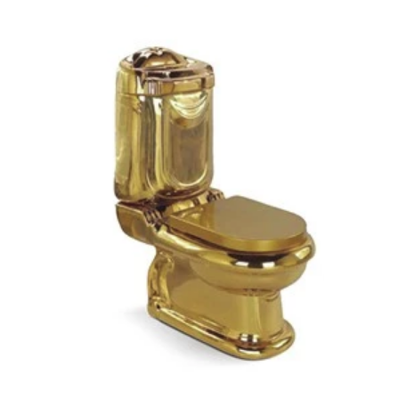 Bồn cầu nghệ thuật màu đen mạ hoa văn HCG 6721B - Image 5