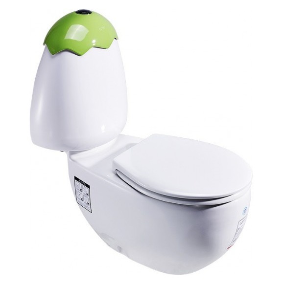 Bồn cầu trẻ em màu vàng Miken MKB-108Y - Image 4