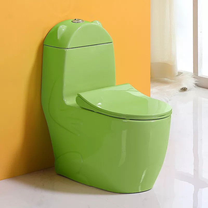 Bồn cầu trẻ em màu vàng Miken MKB-1290 - Image 5