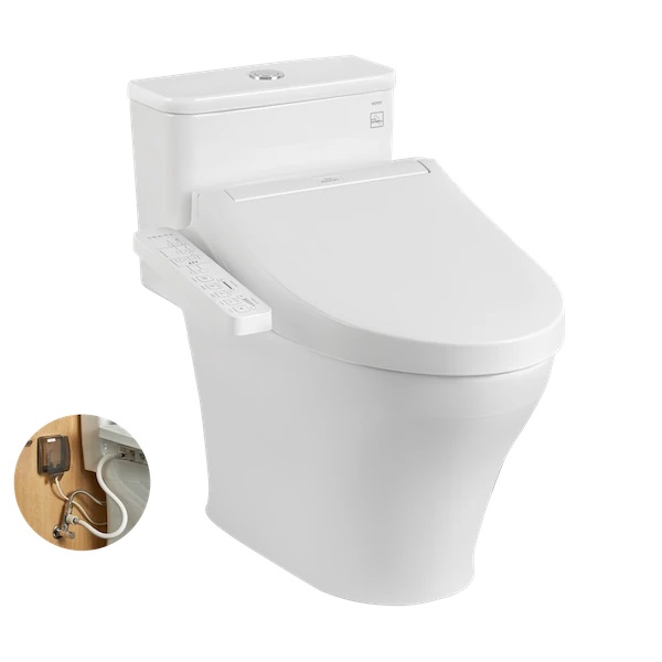 Bồn cầu treo tường kèm nắp rửa điện tử Toto CW553C/TCF33370GAA/WH172AT/TCA465/MB170P#SS - Image 6