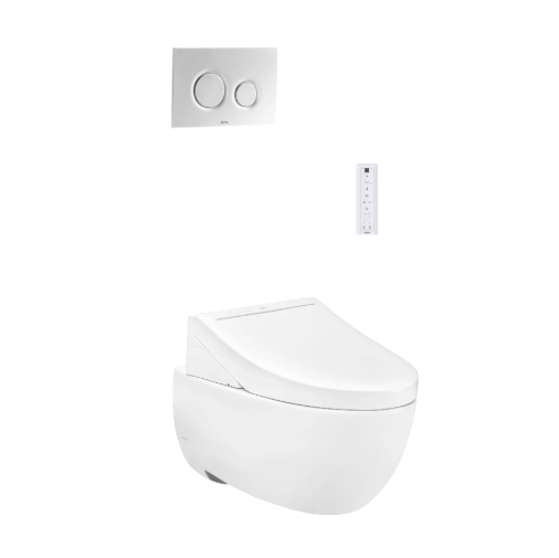 Bồn cầu treo tường kèm nắp rửa điện tử Toto CW812RA/WH172A/TCF24410AAA/MB174P#SS