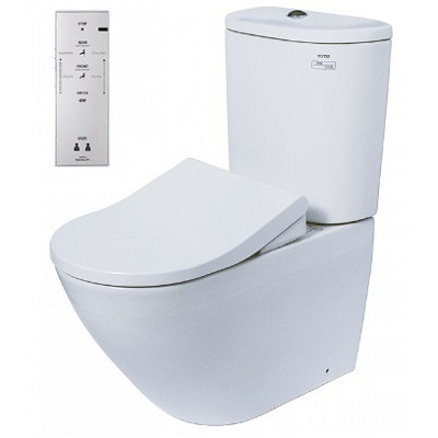 Bồn cầu treo tường kèm nắp rửa điện tử Toto CW822RA/TCF23410AAA/WH172A/MB170P#SS - Image 6