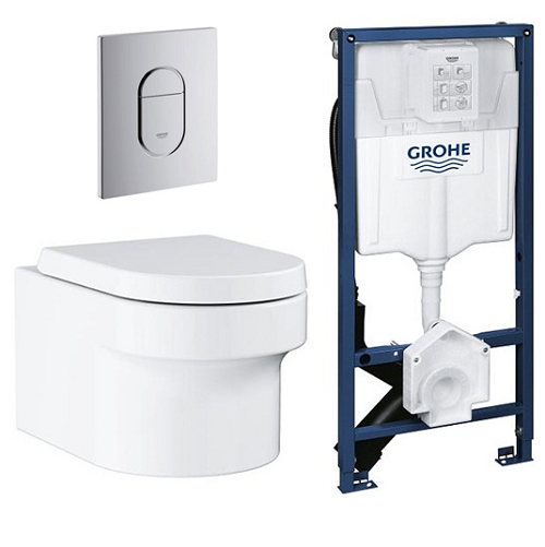 Bồn cầu treo tường két nước âm Grohe 39205000 (trọn bộ) - Image 4