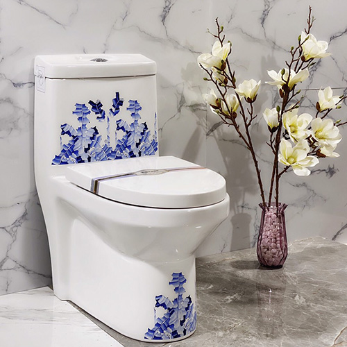 Bồn cầu treo tường mầu đen HM-0814B (Chưa bao gồm két nước âm tường và nút nhấn xả) - Image 5