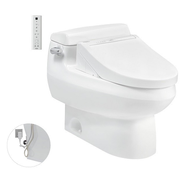 Bồn cầu treo tường nắp rửa điện tử Toto CW553-TCF34320GAA-WH172A - Image 4