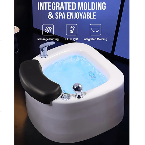 Bồn ngâm chân massage sục khí nail Miken YO-T034 đèn led - Image 4