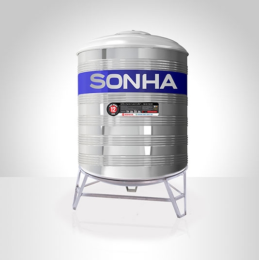 Bồn nước inox đứng Sơn Hà 3000L (Ø1140)