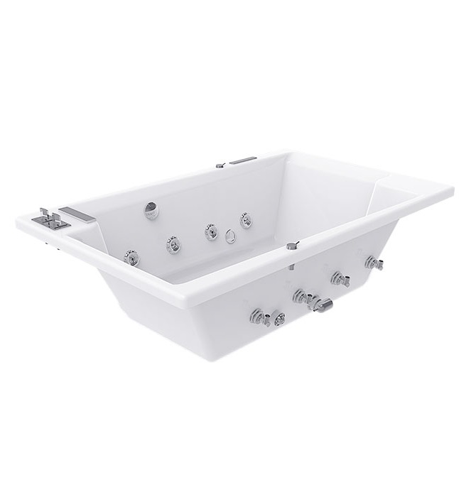 Bồn tắm âm massage Bravat B25704W-6 (1700x1050x650 mm) - Image 3