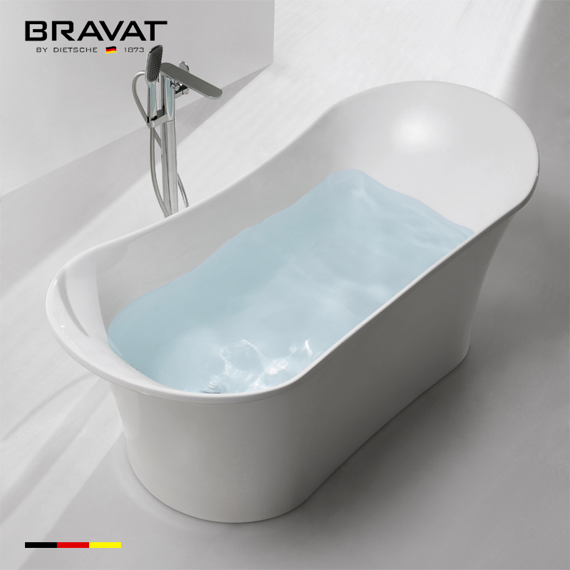 Bồn tắm âm massage Bravat B25704W-6 (1700x1050x650 mm) - Image 5