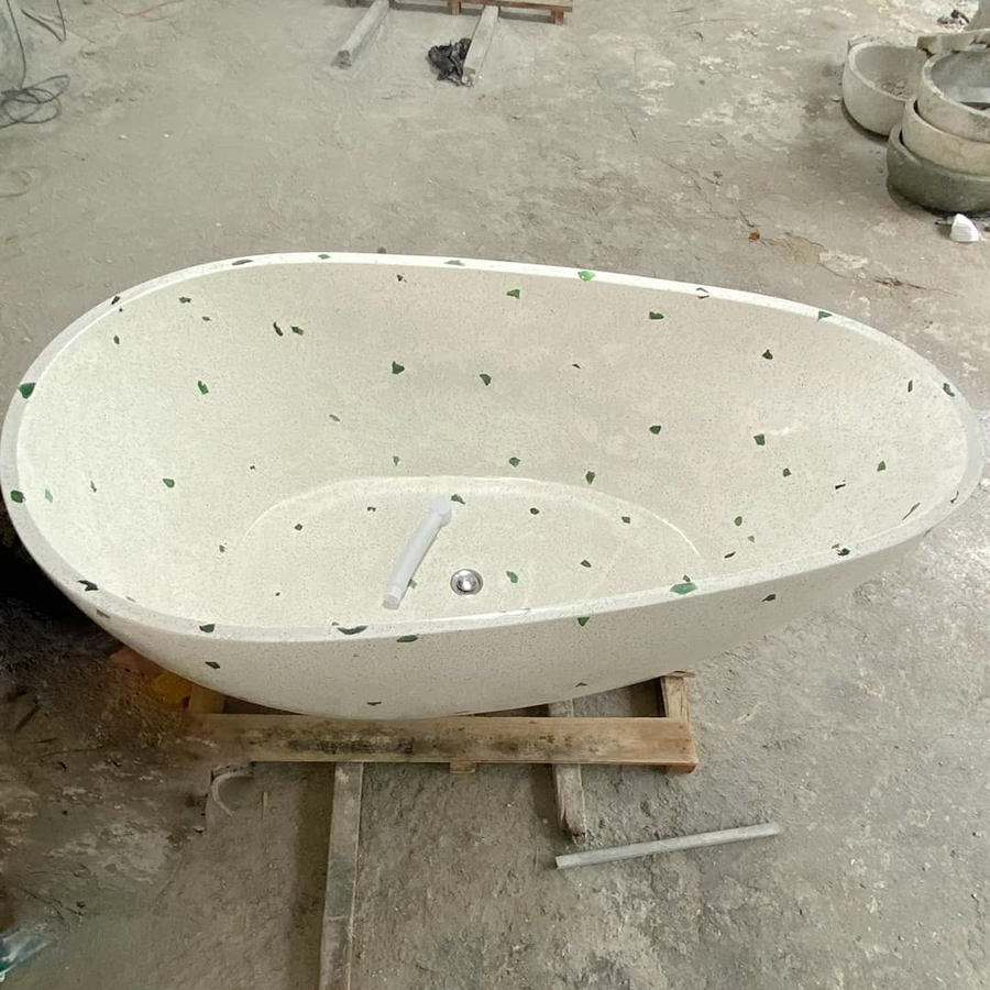Bồn tắm bê tông xi măng nghệ thuật theo yêu cầu Miken MKB-1259BT - Image 4