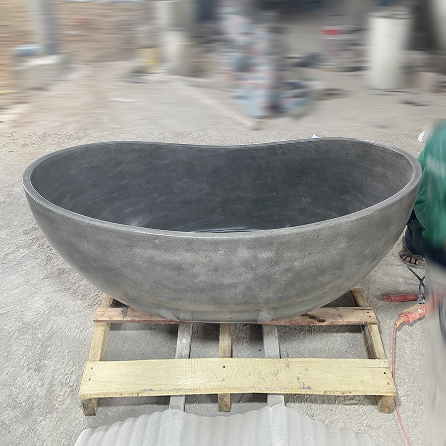 Bồn tắm bê tông xi măng nghệ thuật theo yêu cầu Miken MKB-1261BT - Image 3