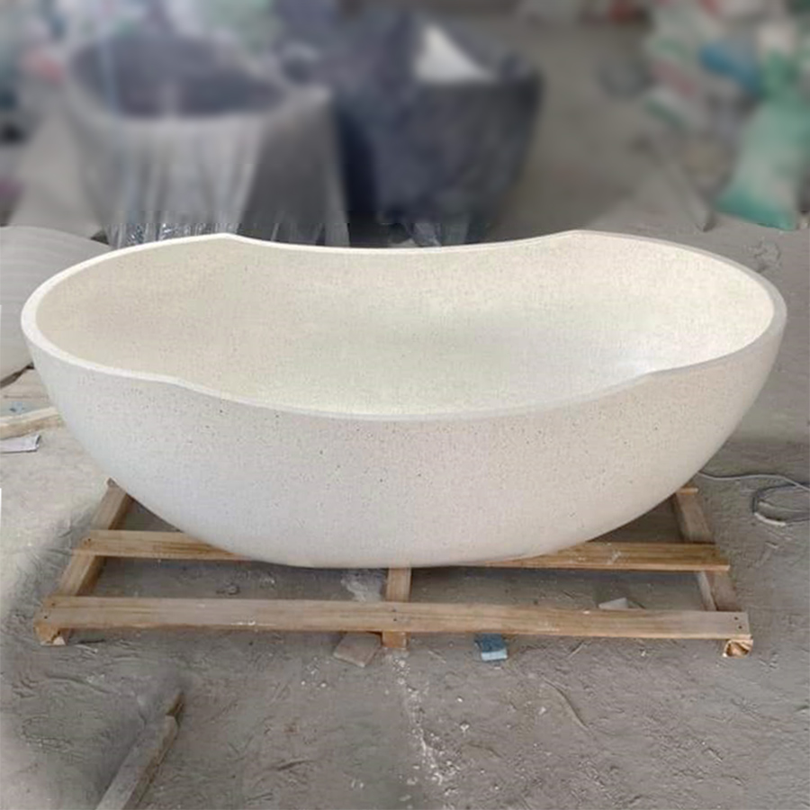 Bồn tắm bê tông xi măng nghệ thuật theo yêu cầu Miken MKB-1266BT - Image 4
