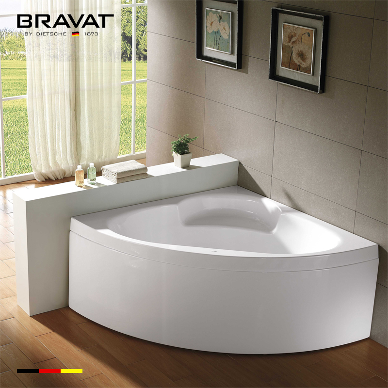 Bồn tắm đá cẩm thạch Bravat B204136W (1400x1400x685mm) - Image 3