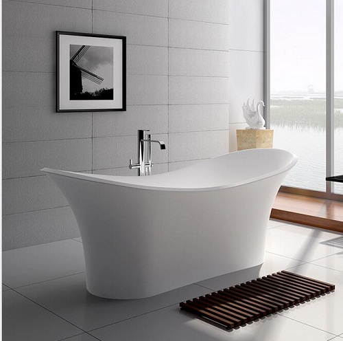Bồn tắm đá nhân tạo marble nghệ thuật BTA-05 (Đặt hàng 7-25 ngày) - Image 3