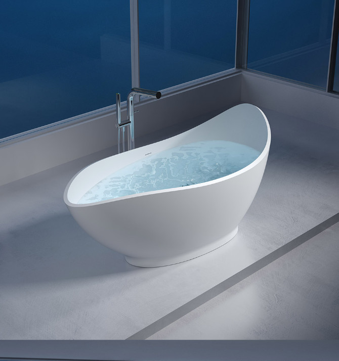 Bồn tắm đá nhân tạo marble nghệ thuật BTA-05 (Đặt hàng 7-25 ngày) - Image 4