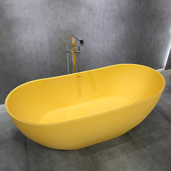 Bồn tắm đá nhân tạo marble nghệ thuật màu đen AL-BS8629 (Đặt hàng 7-25 ngày) - Image 5
