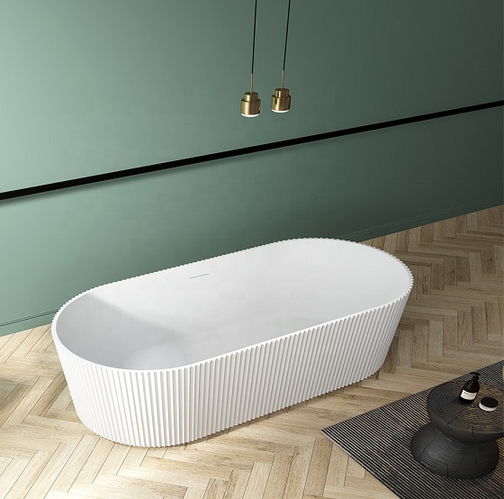Bồn tắm đá nhân tạo màu đen nghệ thuật Miken KKR-042B (Đặt hàng 7-25 ngày) - Image 3