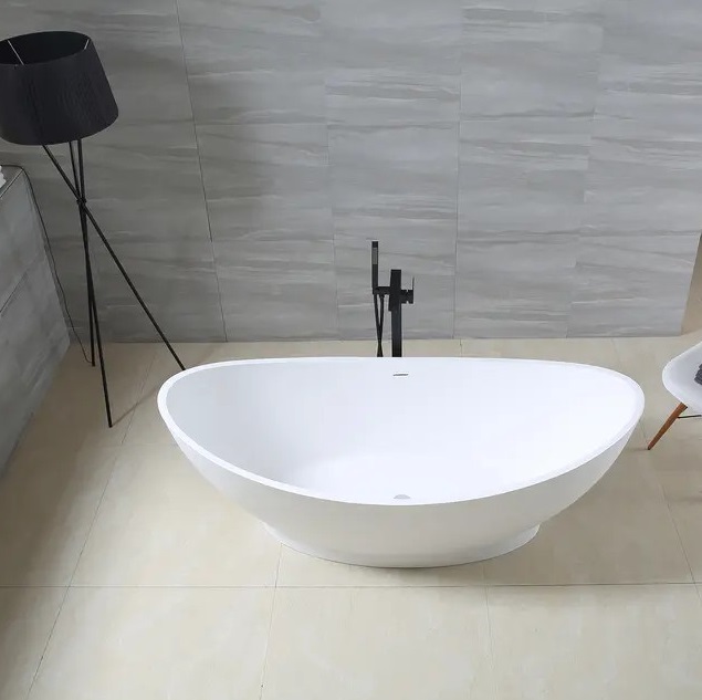 Bồn tắm Đá Nhân tạo Polystone-Solic Surface Miken MKB-V9M (1800x900x600mm) - Image 6