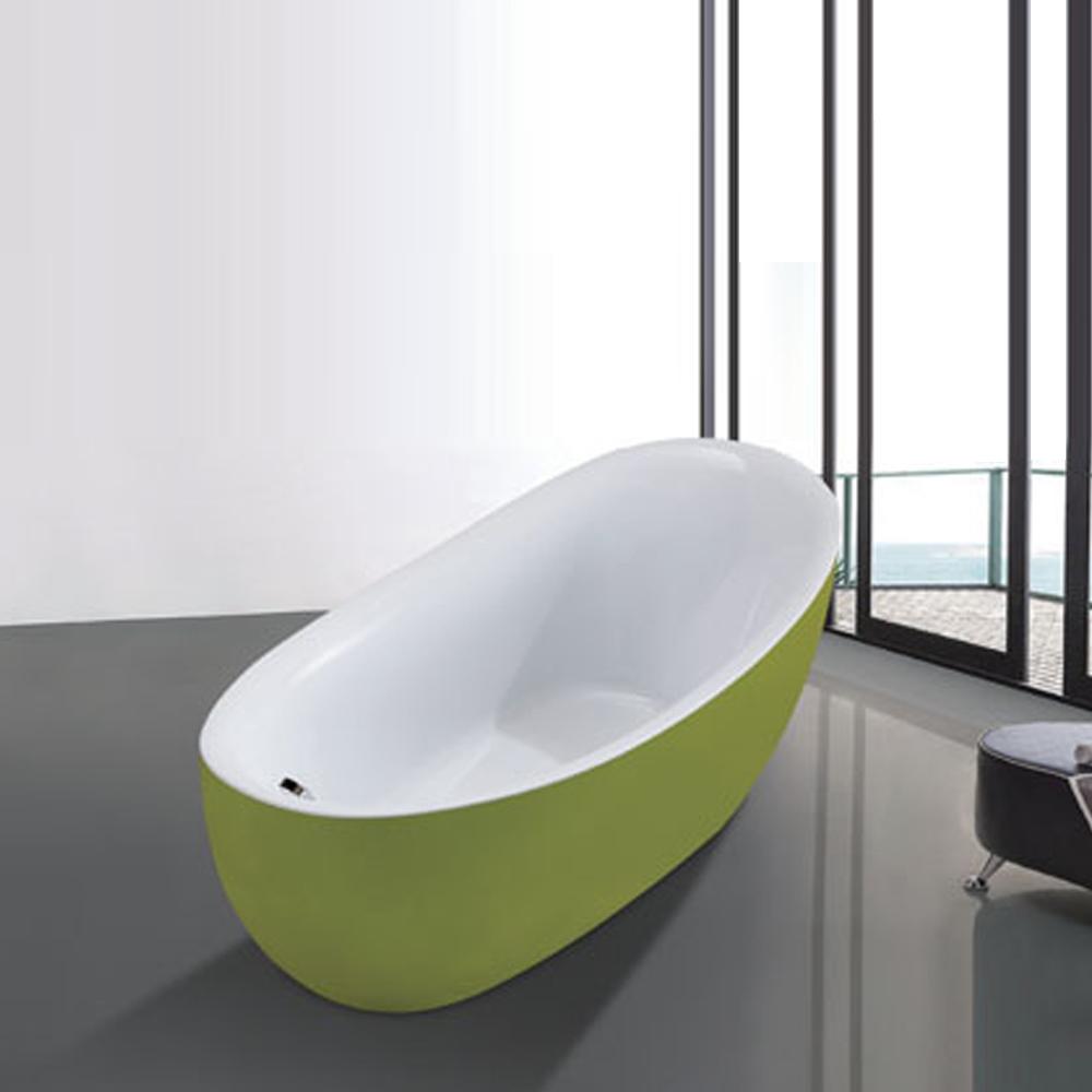 Bồn tắm đá nhân tạo solid surface nghệ thuật màu đen trắng Miken MK-6005B - Image 5