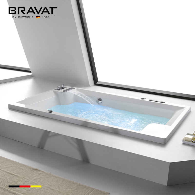Bồn tắm đặt sàn Bravat B25513W (1700×750×610 mm) - Image 4