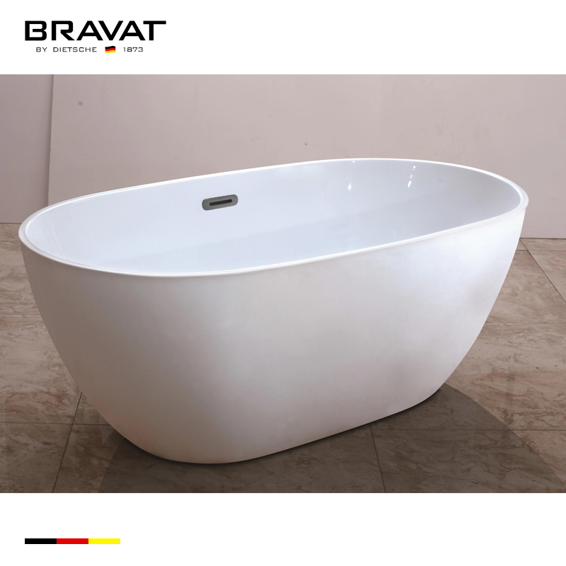 Bồn tắm đặt sàn Bravat B25807TW-1W (1750x850x610 mm) - Image 3