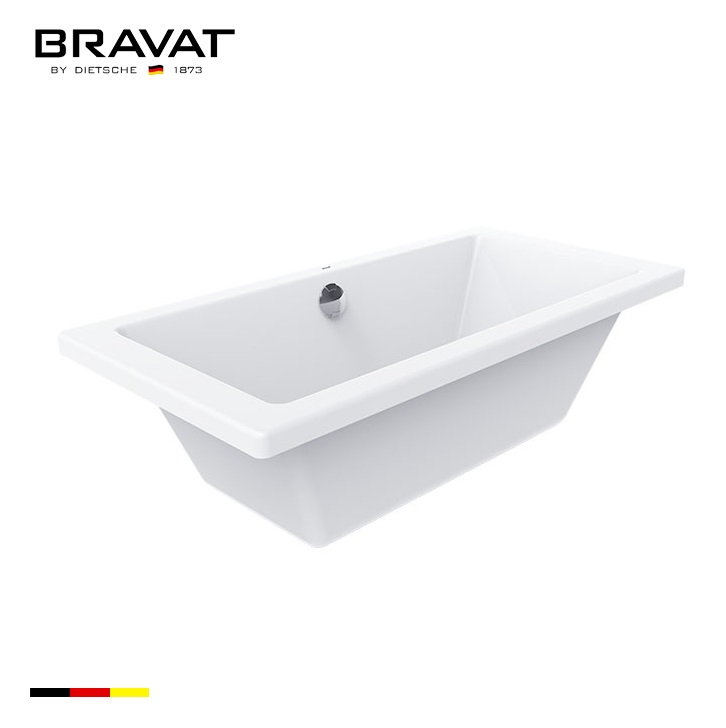 Bồn tắm đặt sàn Bravat B25809W (1750x850x400 mm) - Image 3