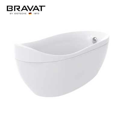 Bồn tắm đặt sàn Bravat B25809W (1750x850x400 mm) - Image 5