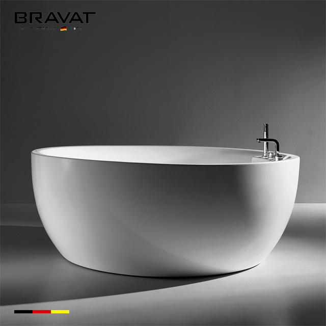 Bồn tắm đặt sàn Bravat B25809W-5 (1750x850x530mm) - Image 5