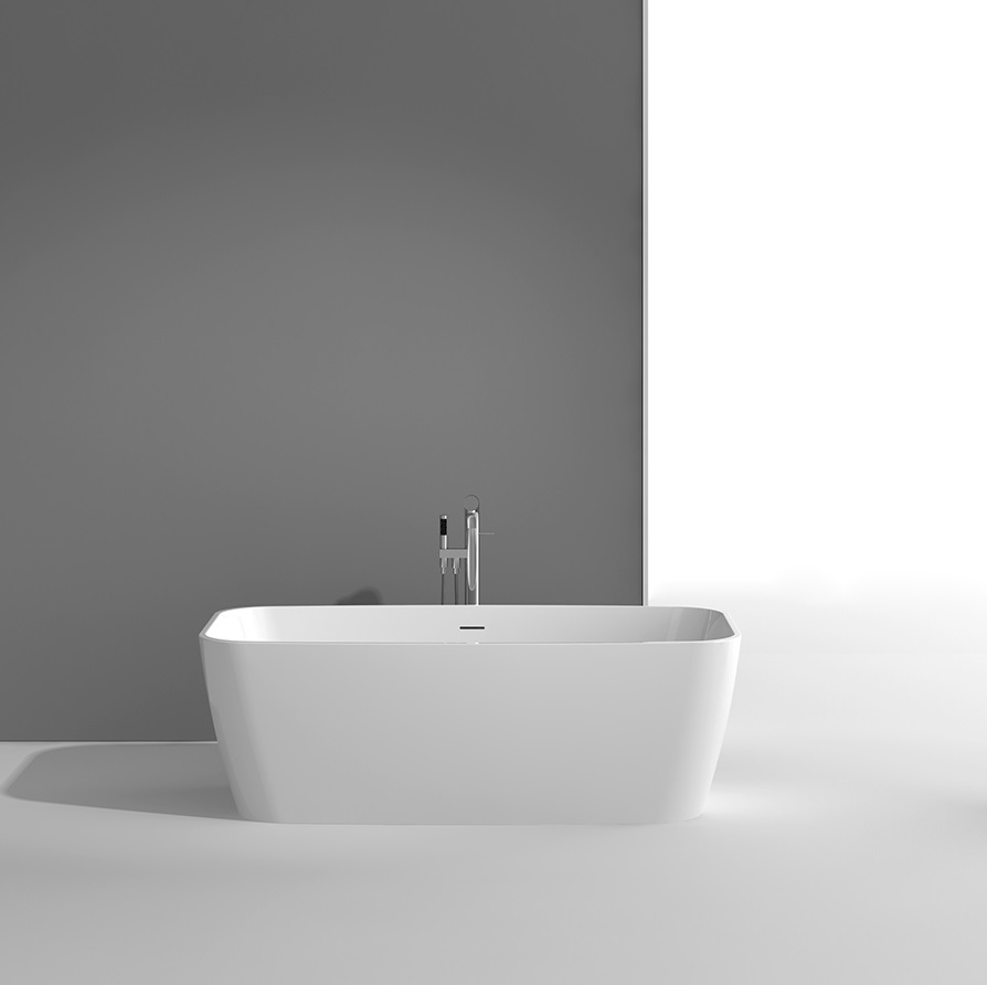 Bồn tắm đặt sàn đá nhân tạo Euroking EU-65157 (1700x800x550mm) - Image 3