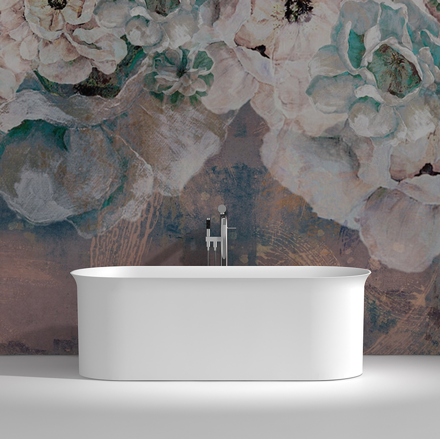 Bồn tắm đặt sàn đá nhân tạo Euroking EU-65178 (1520x700x550mm)