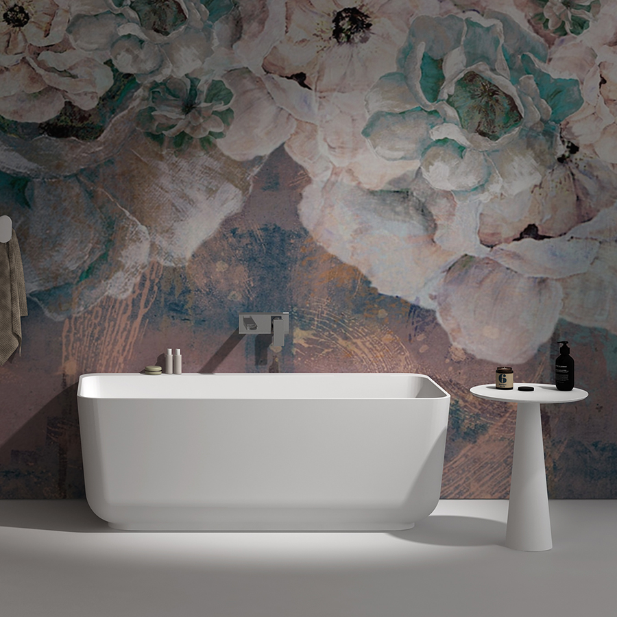 Bồn tắm đặt sàn đá nhân tạo Euroking EU-65181 (1500x720x550mm)