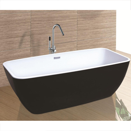 Bồn tắm đặt sàn màu đen nghệ thuật Miken 944B (1700x800x590 mm - Đặt hàng 15-20 ngày)