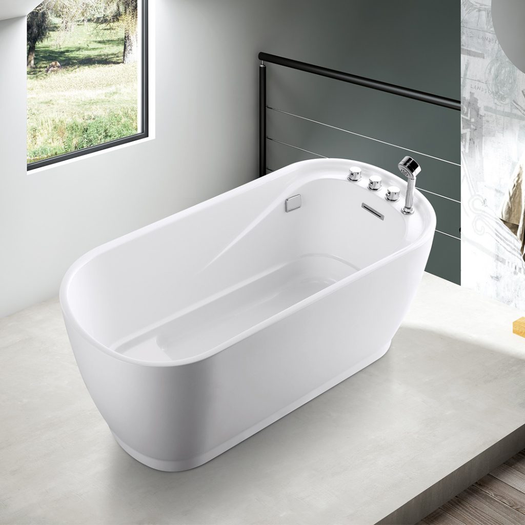 Bồn tắm đặt sàn Nofer NG-1893 (700*830*555 mm) - Image 4