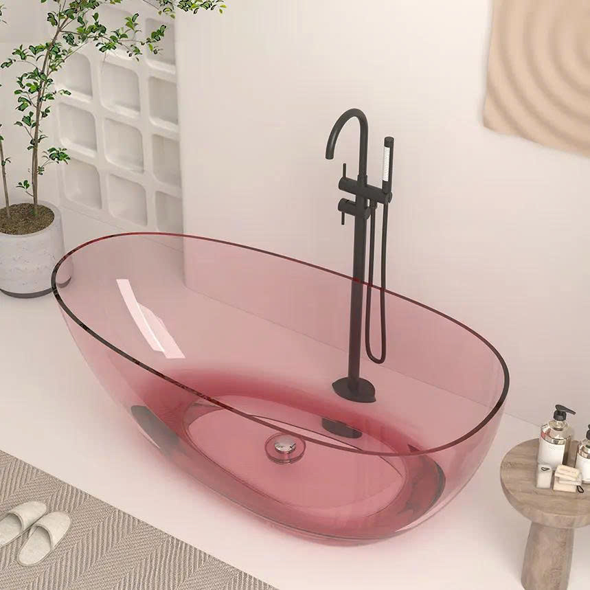 Bồn tắm gang tráng men đặt sàn nghệ thuật Miken MKB-1760ST - Image 4