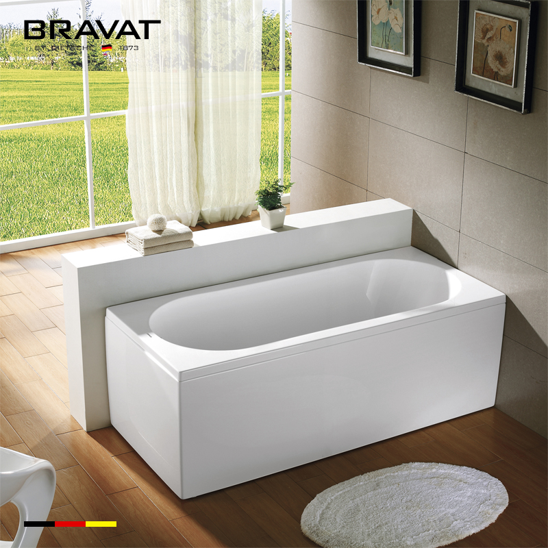 Bồn tắm lắp âm Bravat B25805W (1800x800x465 mm) - Image 3