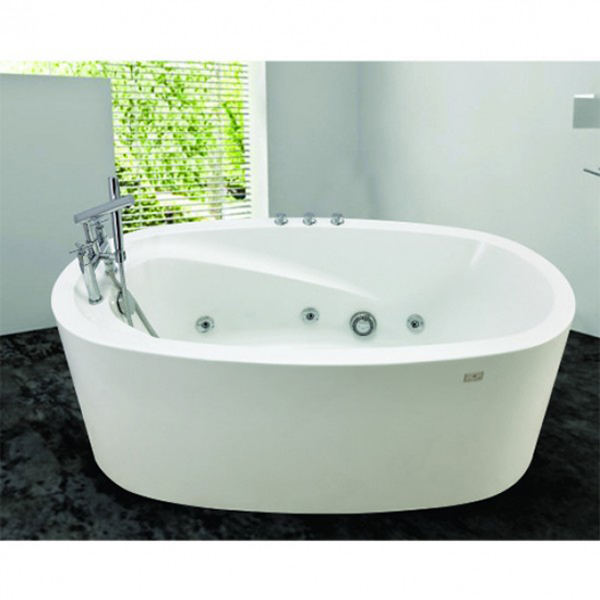 Bồn tắm Massage đặt góc Govern JS-8098 New (Sục khí, đổi màu-1300x1300x580mm) - Image 4