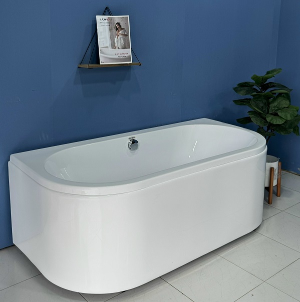 Bồn tắm massage đặt góc SAWO SAWO8001 (Acrylic-1255x1255x540mm) - Image 3