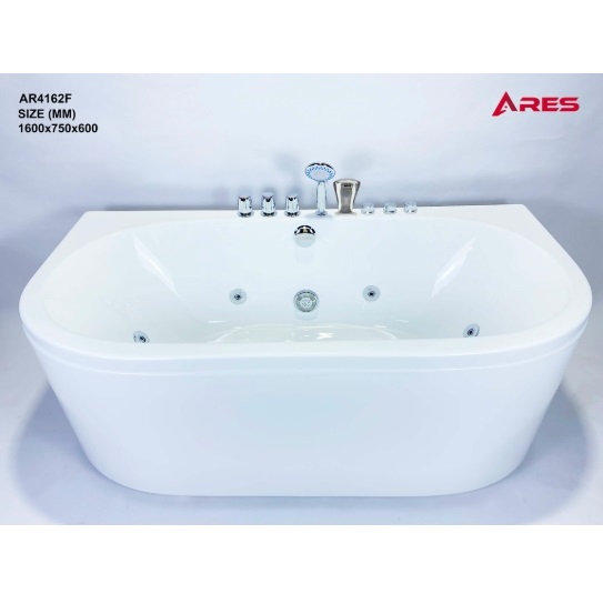 Bồn tắm massage đặt sàn ARES AR4162F (1600x750x600mm)