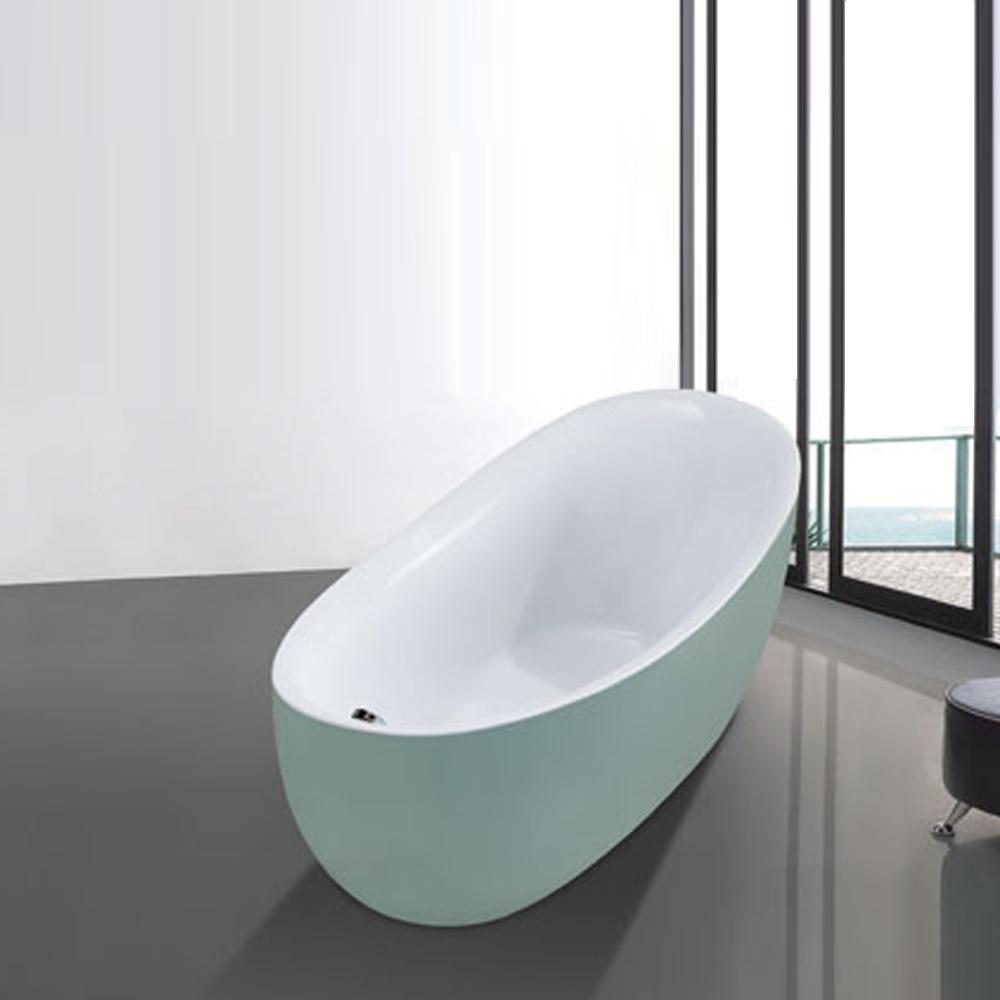 Bồn tắm massage đặt sàn màu đen nghệ thuật Miken 949B (1680*800*650mm - Đặt hàng 15-20 ngày) - Image 6