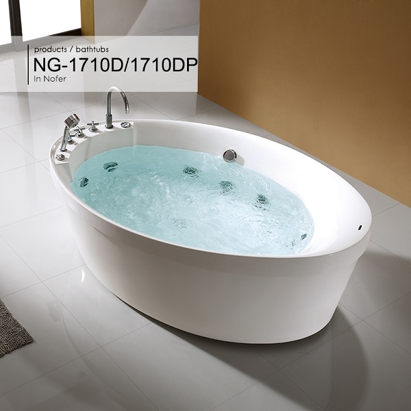 Bồn tắm massage đèn Led Nofer NG-1006 (Acrylic-1800x850x700mm) - Image 5