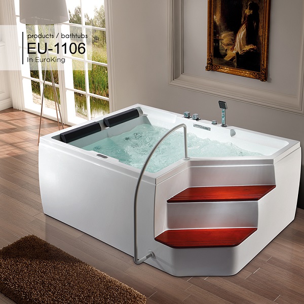 Bồn tắm massage Euroking EU-1101C (1850x1200x620mm) - Image 3